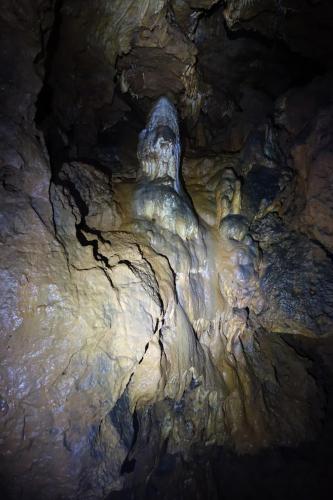 Stalagmit in der Tropfsteinhalle