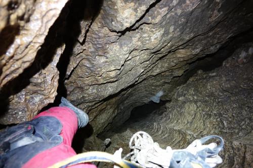 Blick in den zweiten Schacht
