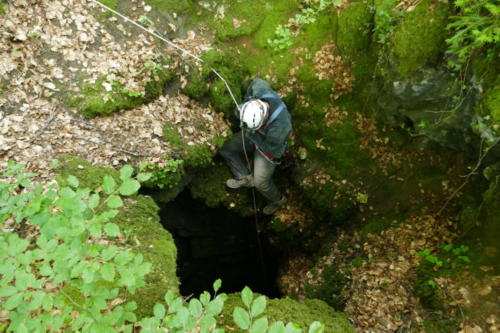 Schachteingang